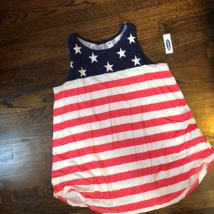 Old Navy American Flag Tank Brand New Medium